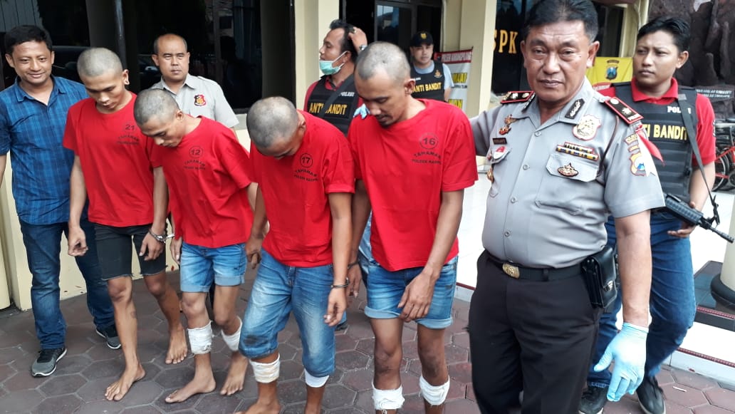3 Dari 4 Pelaku Curanmor, Ditembak Oleh Petugas Polsek Karangpilang.