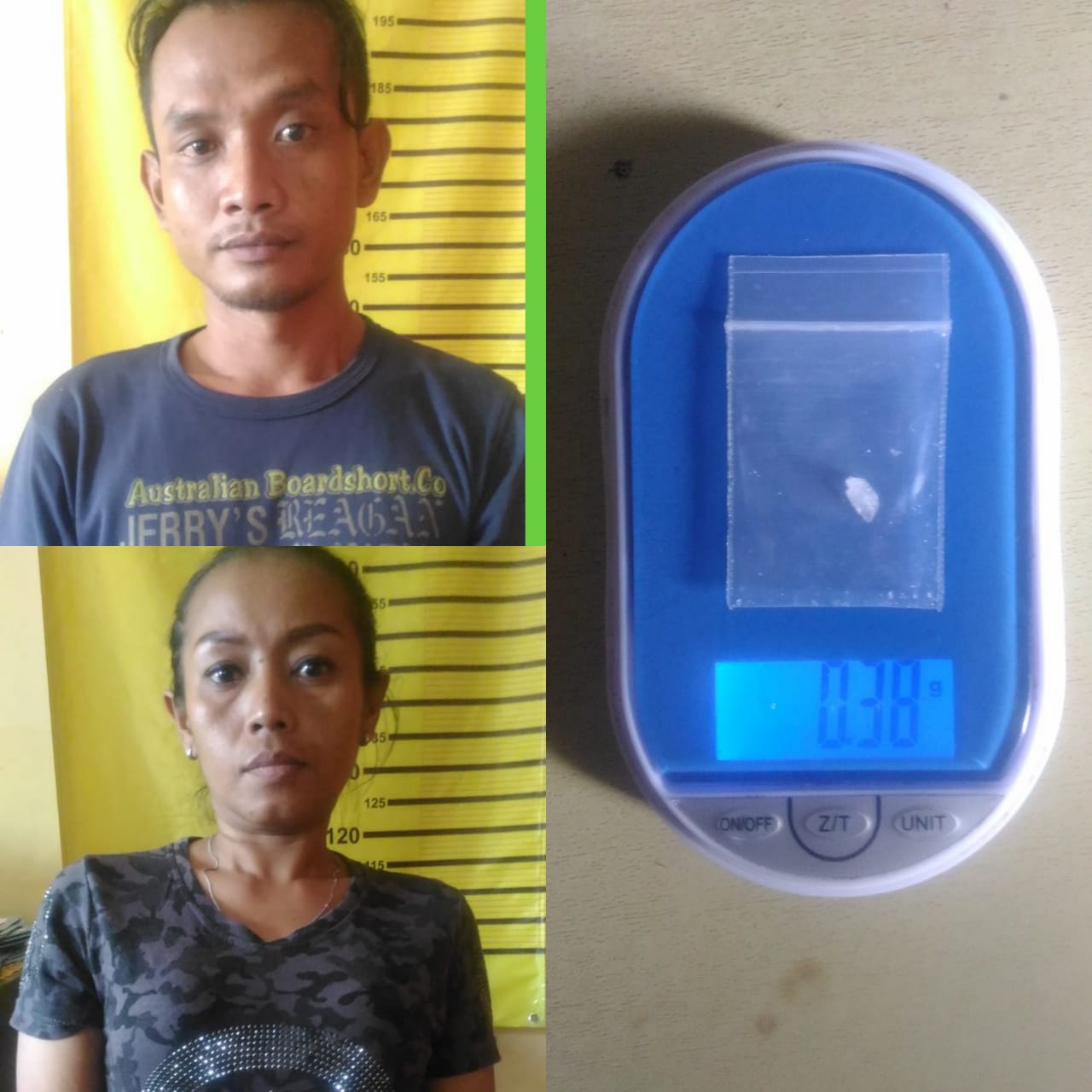 Lagi Asyik Nyabu di Kamar Kos, Pasutri ini Diciduk Opsnal Polsek Tambaksari.