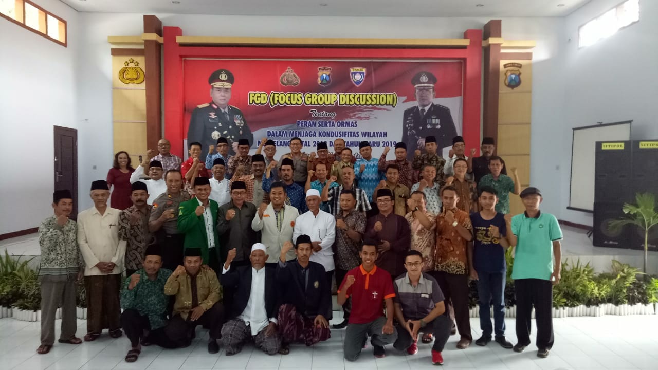 Jaga Kondusifitas Jelang Natal dan Tahun Baru, Polresta Blitar Gelar FGD.