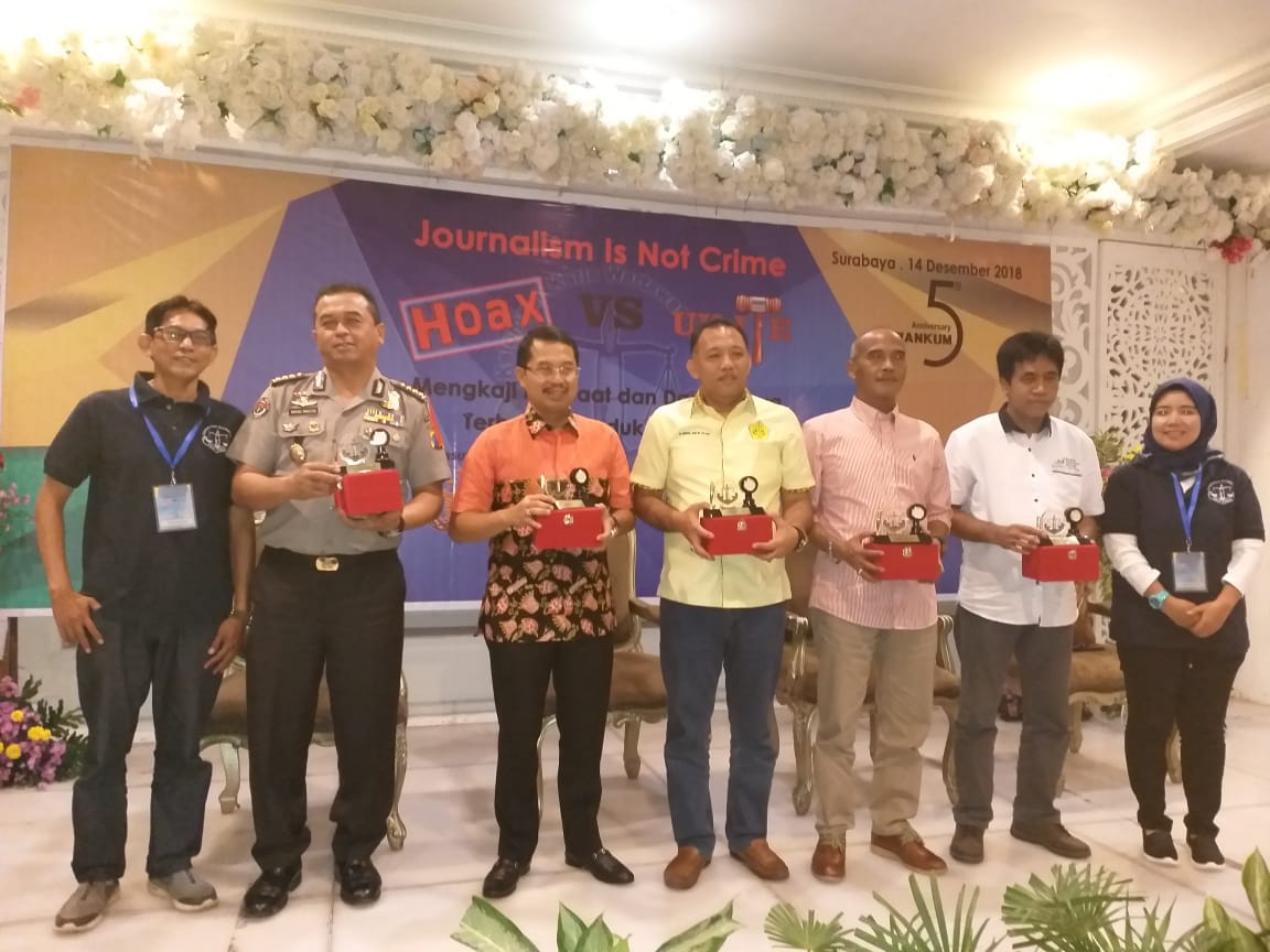 HUT ke 5 Wankum Surabaya, Gelar Seminar Jurnalisme Is Not Crime Hoax-UU ITE.