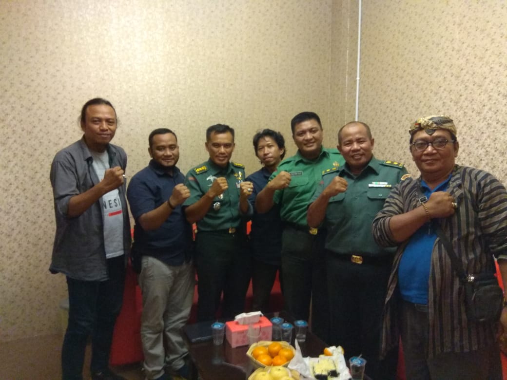 Kapendam Kodam V Brawijaya, Kunjungi Kantor Redaksi Berita Rakyat.