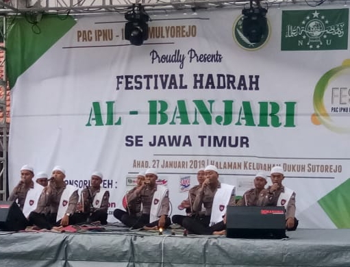 Hadrah Jabal Arif Polda Jatim, Ikuti Festival Al-Banjari se Jawa Timur.