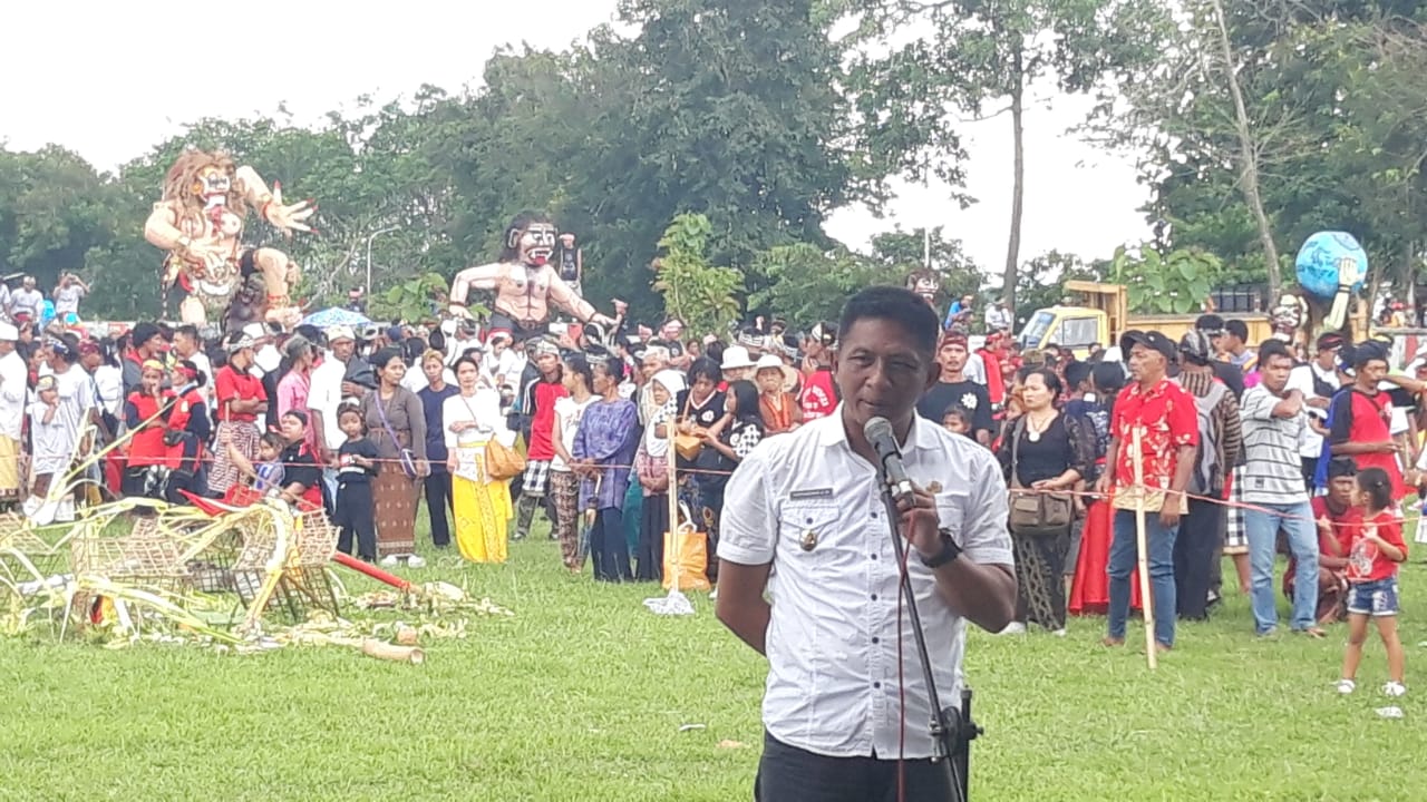 Hari Raya Nyepi, Kabupaten Blitar Gelar Pawai Ogoh-Ogoh.