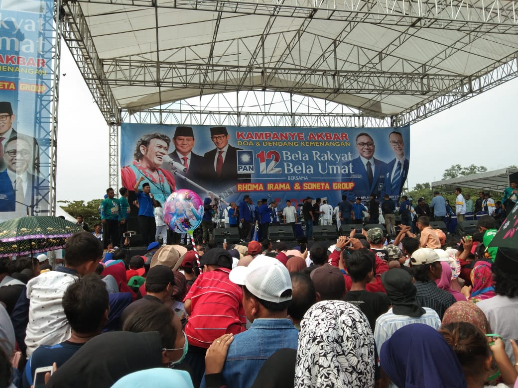 PAN Bersama Rhoma Irama, Kampanye Akbar di Sukorejo Pasuruan.