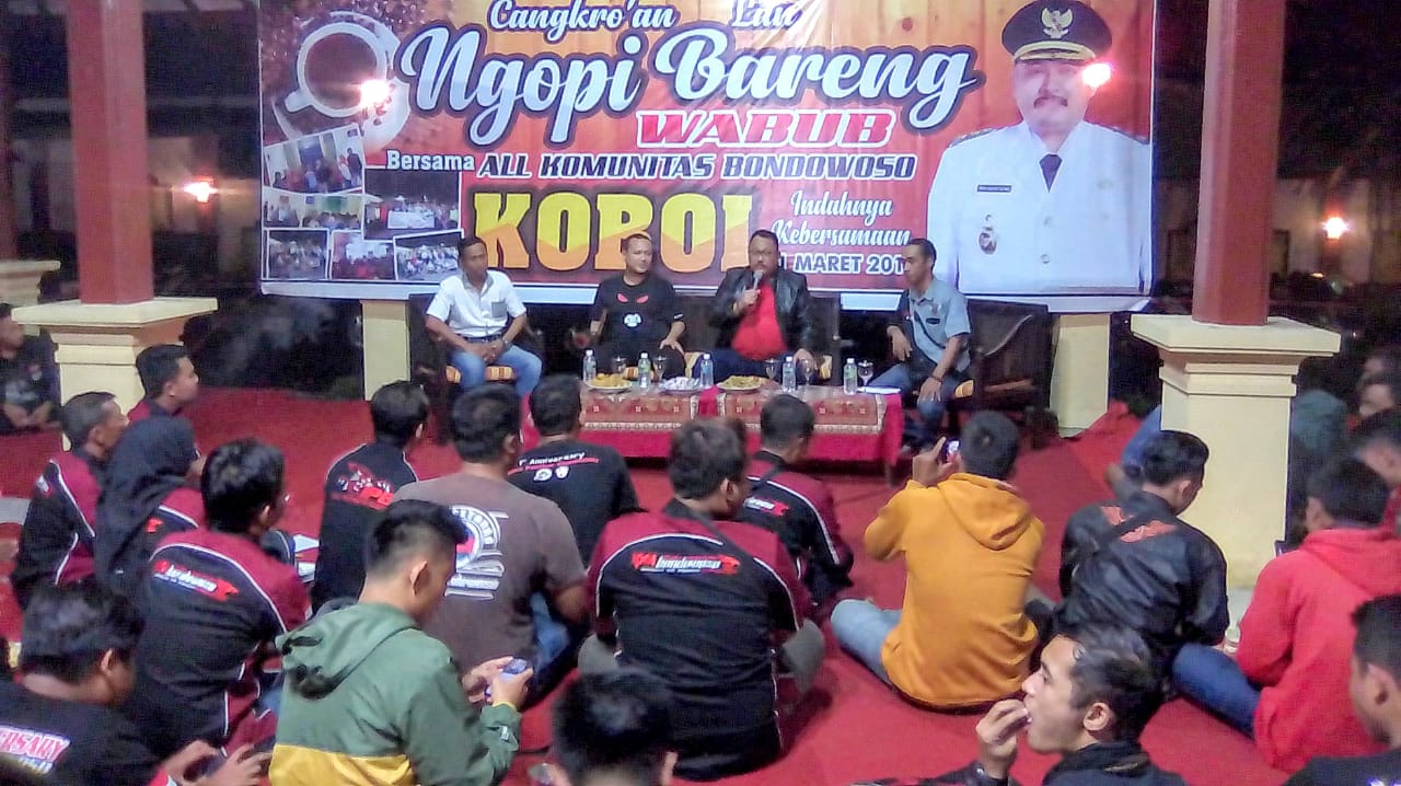 Cangkrukan dan Ngopi Bareng Bersama Koboi, di Wisma Wabup.