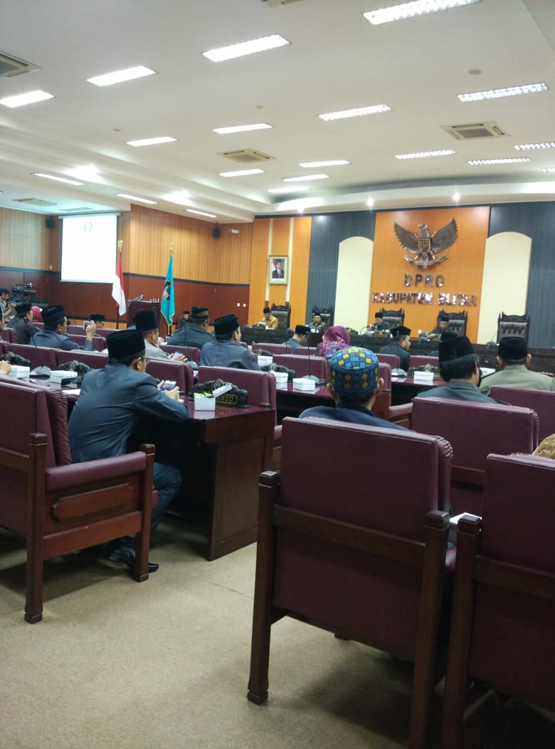 Paripurna LKPJ Bupati Blitar di Gelar Dewan Segera Bentuk Tim Penilai.