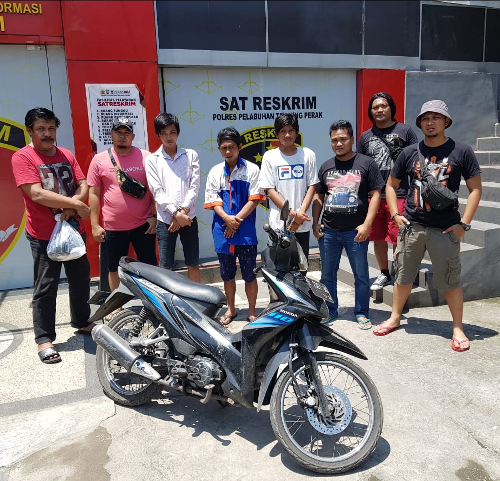 Polres Pelabuhan Tanjung Perak, Bekuk 3 Pelaku Curanmor.