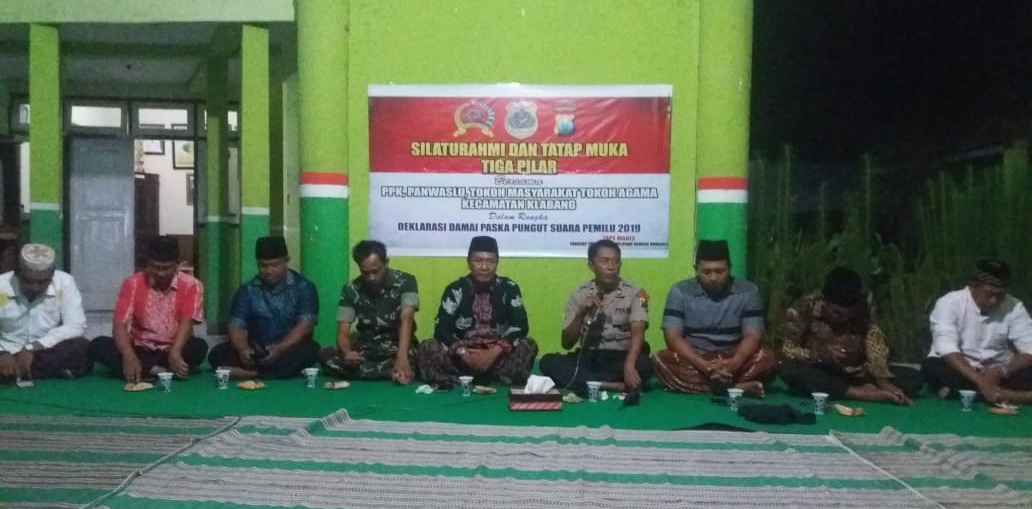 Paska Pemilu 2019, 3 Pilar Kecamatan Klabang Bondowoso Gelar Deklarasi Damai