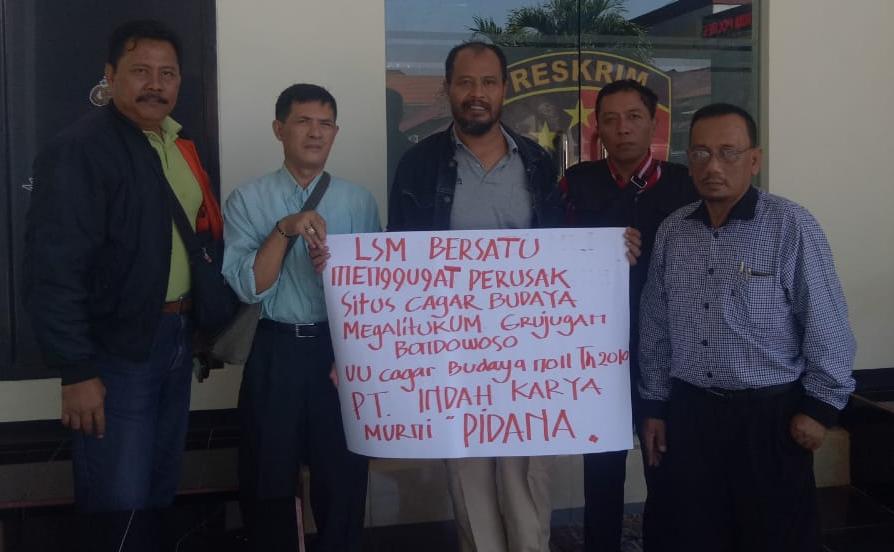 LSM Bersatu Lapokan PT. Indah Karya, Ke Polres Bondowoso.