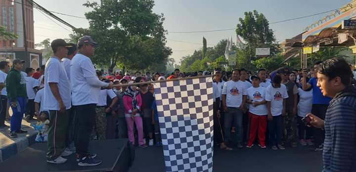 Senam Jogo Pasuruan Gawean Polresta, Diramaikan Ribuan Masyarakat dan Netizen.