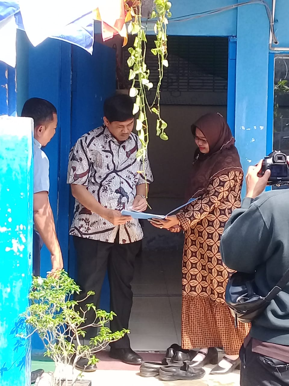 Owner PT. Kelola Mina Laut, Kunjungi SMP Muhammadiyah 3 Surabaya.