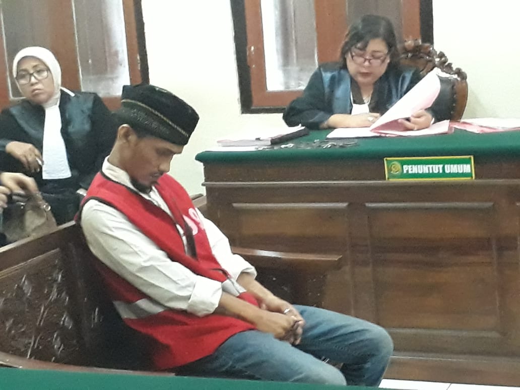 Miliki 4 Poket Sabu, Eko Siswanto di Tuntut 6 Tahun Penjara.