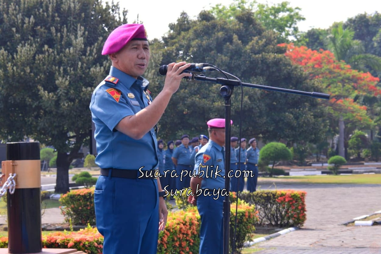 Wadan Lantamal V Kolonel Marinir Jasiman Purba, Perkenalkan Diri ke Semua Personel Lantamal V.