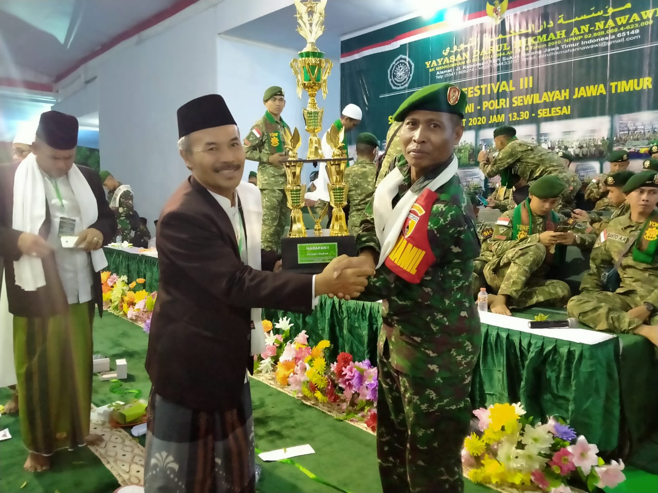 Tim Hadrah Al Khodimi Kodim Pasuruan, Sabet Juara Harapan 1 se Jatim.