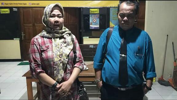 Masih Sidang Gono-Gini, Wanita Ini Jadi Tersangka di Polsek Sugio Lamongan.