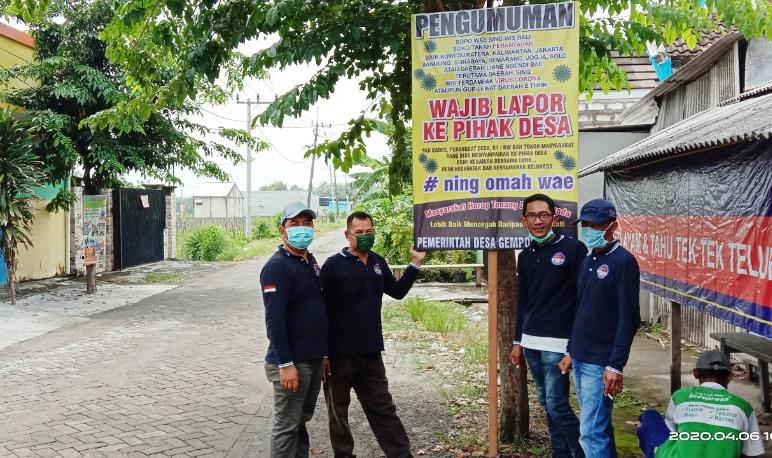 Untuk Mencegah Corona, Ini Yang Dilakukan Pemdes Gempol Kurung