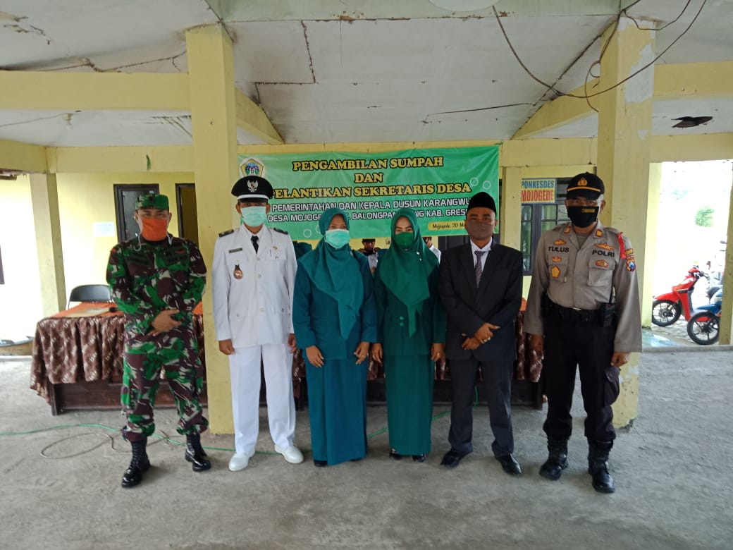 Reposisi Anggota Perangkat, Pemdes Mojogede Bertekad Majukan Desanya.