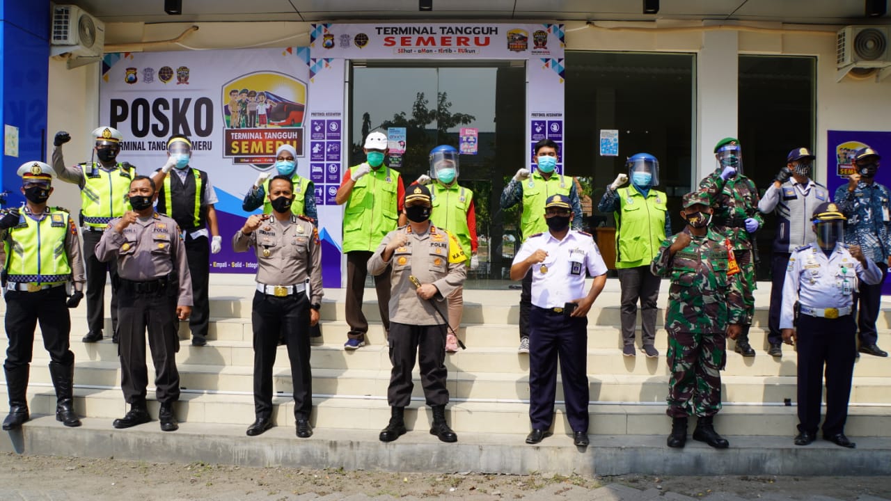 Kapolres Gresik Launching Terminal Bunder, Sebagai Terminal Tangguh Semeru.