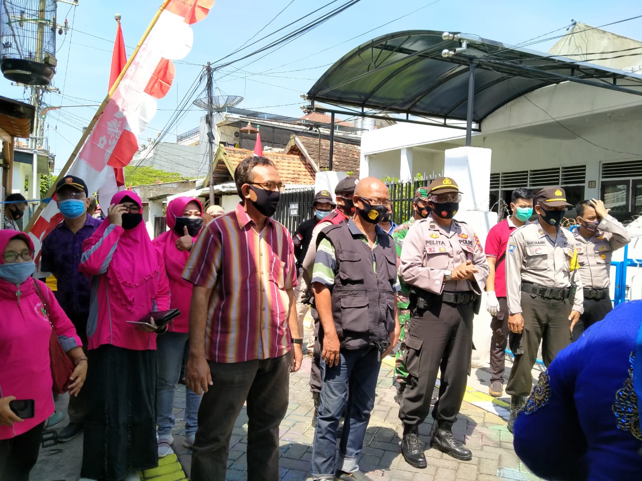 Juri Kampung Tangguh Polrestabes Surabaya, Terkesan Saat Nilai RW 3 Kupang Krajan Kecamatan Sawahan.