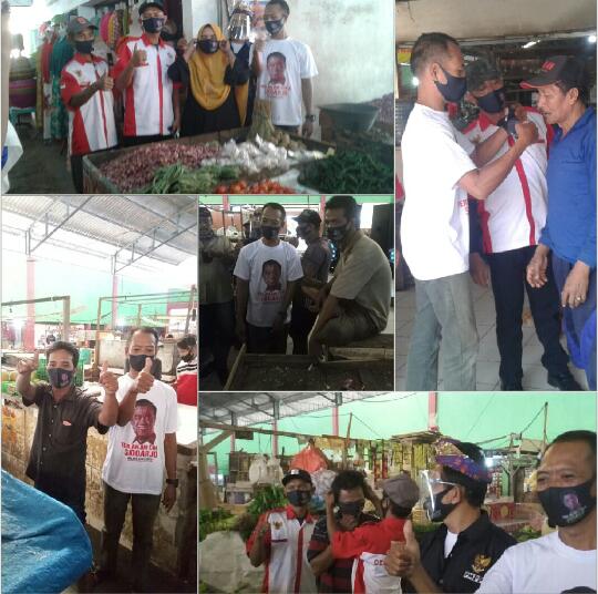 Timses Mas Kelana dan Gkni Dpc Sidoarjo, Bagi-Bagi Masker Gratis.