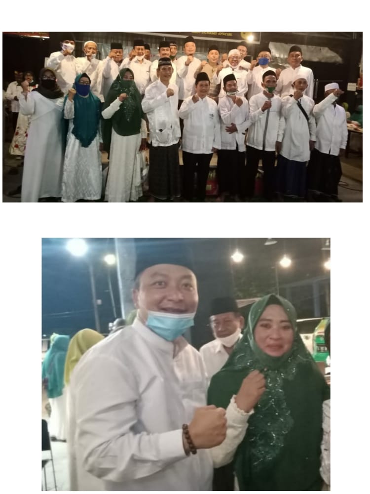 Hj. Jamiyatul Mukarromah Bersama QA, Doa Deklarasi Gresik Ayem Tentrem Bersama Jaringan Aktivis NU Se Kecamatan Benjeng.