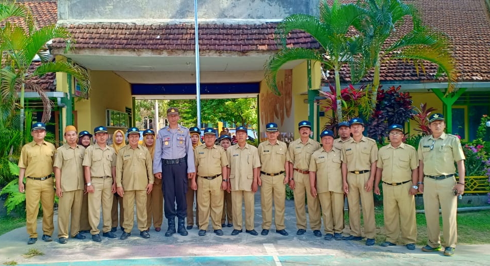 Meski Masih PJJ, UPT SMPN 7 Gresik Sudah Siapkan Model Sekolah Tangguh Semeru.