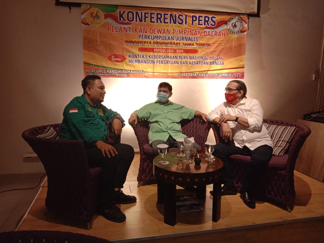 Tancap Gas, Gelar Konferensi Pers DPD PJI-DEMOKRASI Jatim, Rencanakan Pra UKW  dan Bentuk DPC Surabaya.