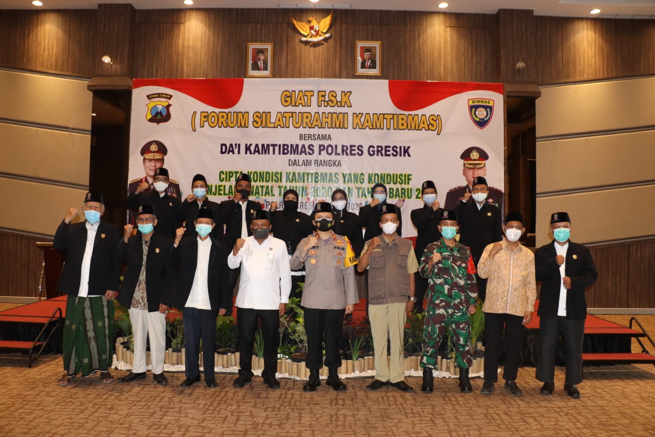 Ciptakan Kamtibmas Aman dan Kondusif, Polres Gresik Gelar Forum Komunikasi Kamtibmas.