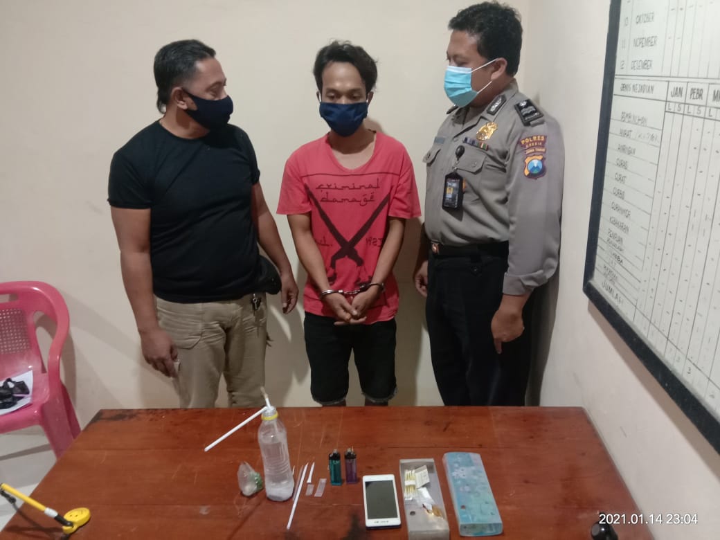 Lagi-Lagi, Reskrim Polsek Benjeng Ringkus Budak Narkoba.