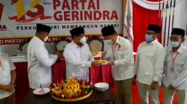 DPD Partai Gerindra Rayakan HUT ke 13, Ini Pesan Anwar Sadat Untuk dr. Alif 