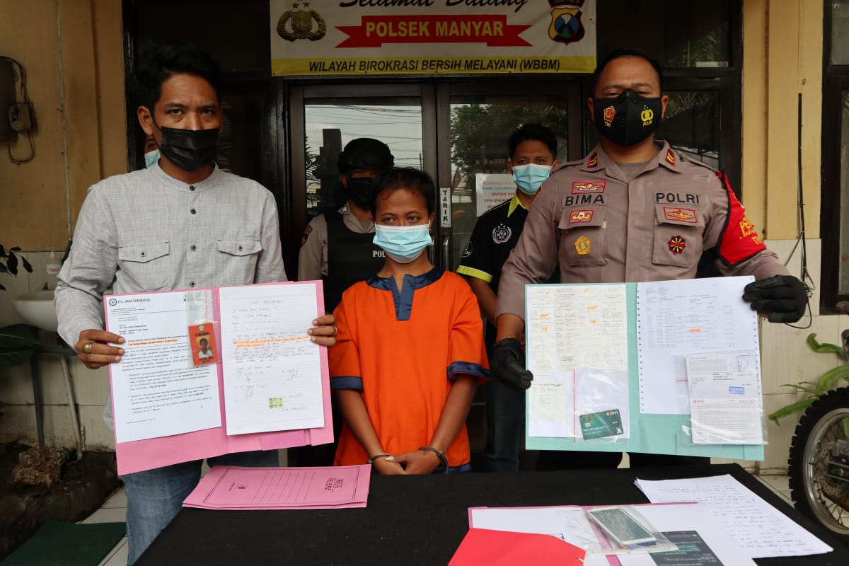 Raup Jutaan Rupiah, Pelaku Penipuan Tenaga Kerja di Bekuk Reskrim Polsek Manyar Gresik