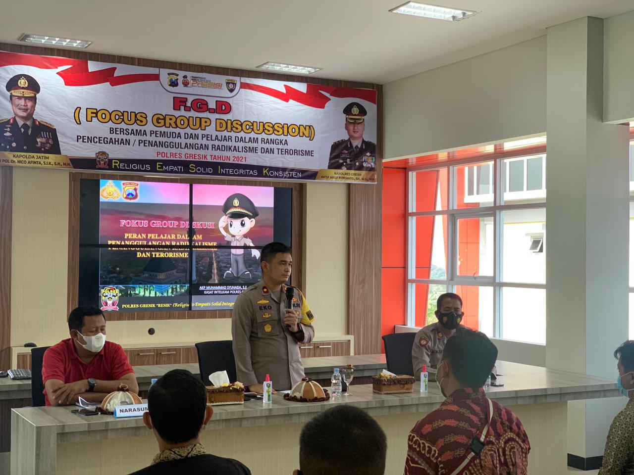 Polres Gresik, Gelar Focus Group Discussion "FGD" cegah Pelajar Terpengaruh Paham Radikal