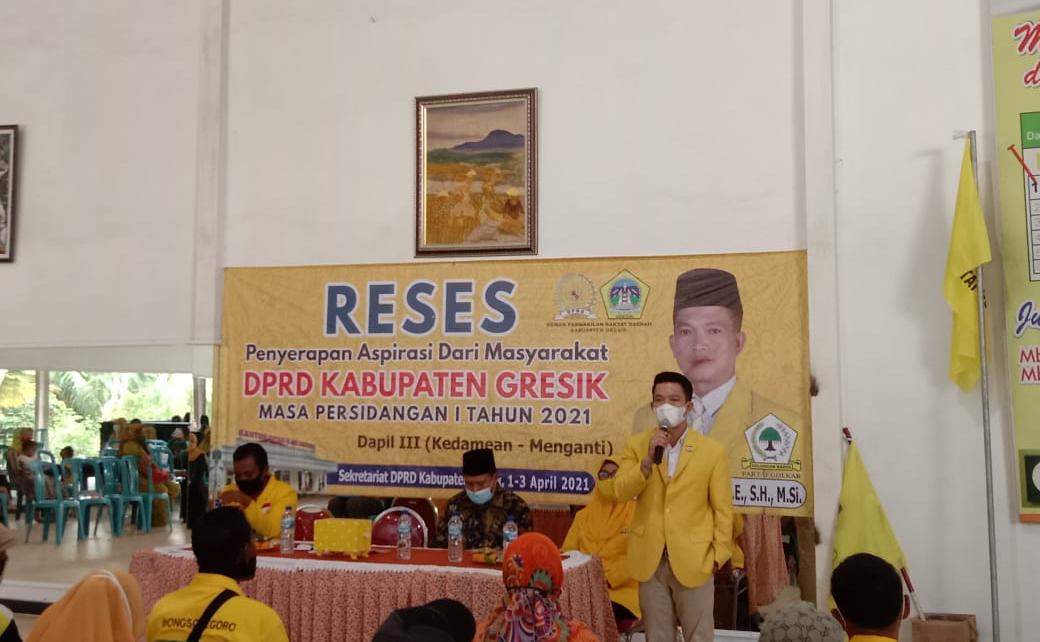 Ketua Fraksi Golkar DPRD Gresik, Gelar Reses di Menganti, Tampung Aspirasi Masyarakat
