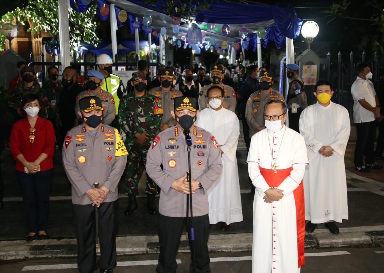 Komitmen Kapolri, Pastikan Paskah Berlangsung Aman dan Vaksinasi Nasional