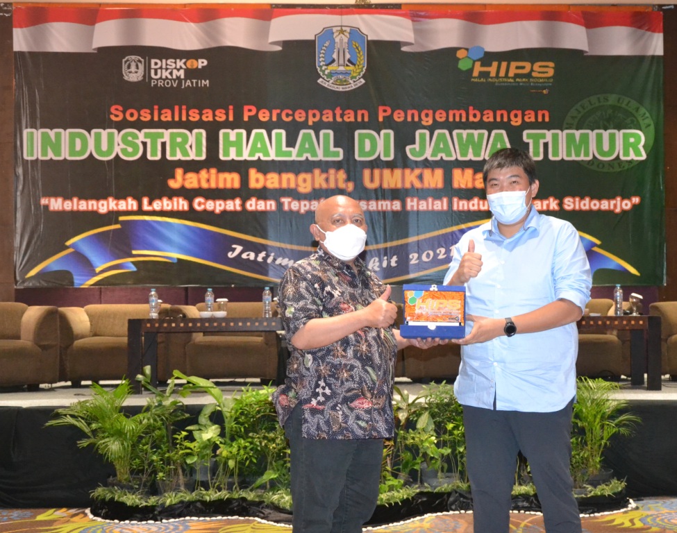 Dinkop dan UKM Jatim, Bersama HIPS Gelar Sosialisasi Percepatan Pengembangan Industri Halal di Jatim