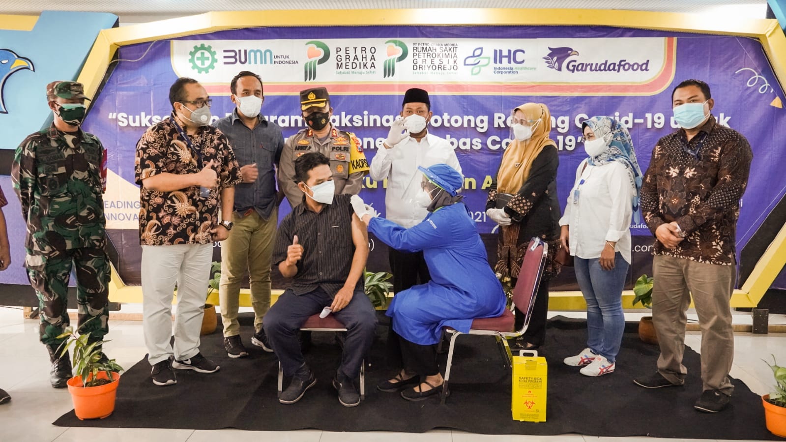Bupati Gresik, Apresiasi Vaksinasi Gotong Royong Oleh Perusahaan