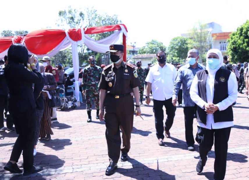 Adhyaksa Peduli Covid, Kejati Jatim Gelar Vaksinasi ke 2