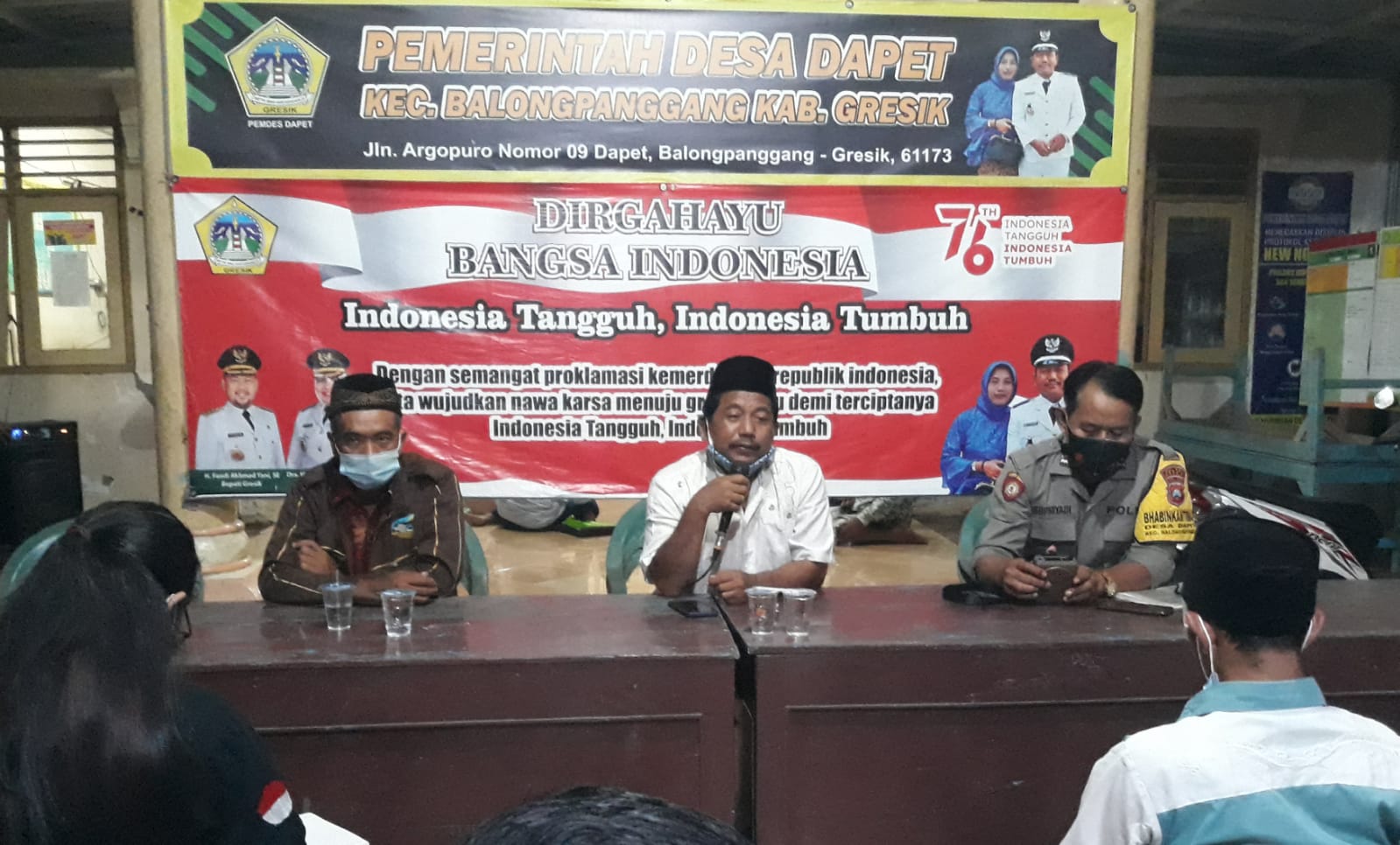 Pemdes Dapet, Gelar Sosialisasi Bahaya Narkoba dan Peran Pemuda Dalam Membangun Desa