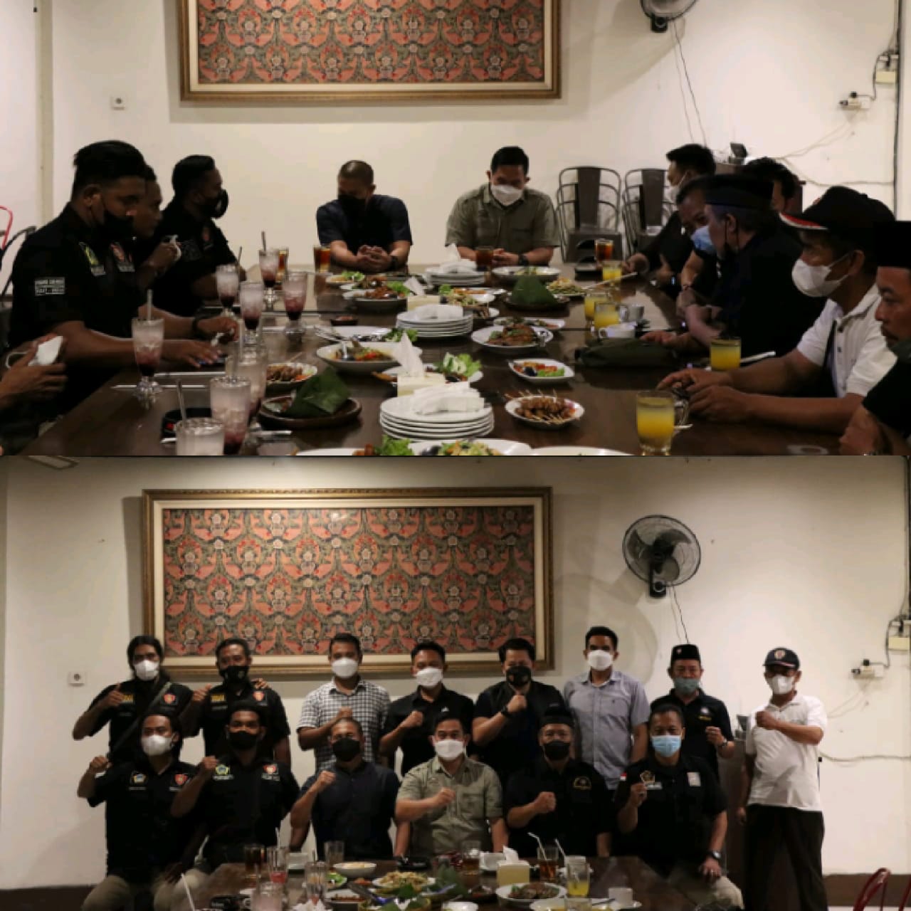 Kapolres Gresik dan Dandim, Duduk Bareng Perguruan Silat