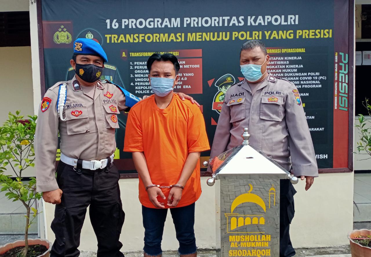 Kurang dari Sepekan Polres Gresik, Berhasil Ungkap Kasus Pencurian di Musholla