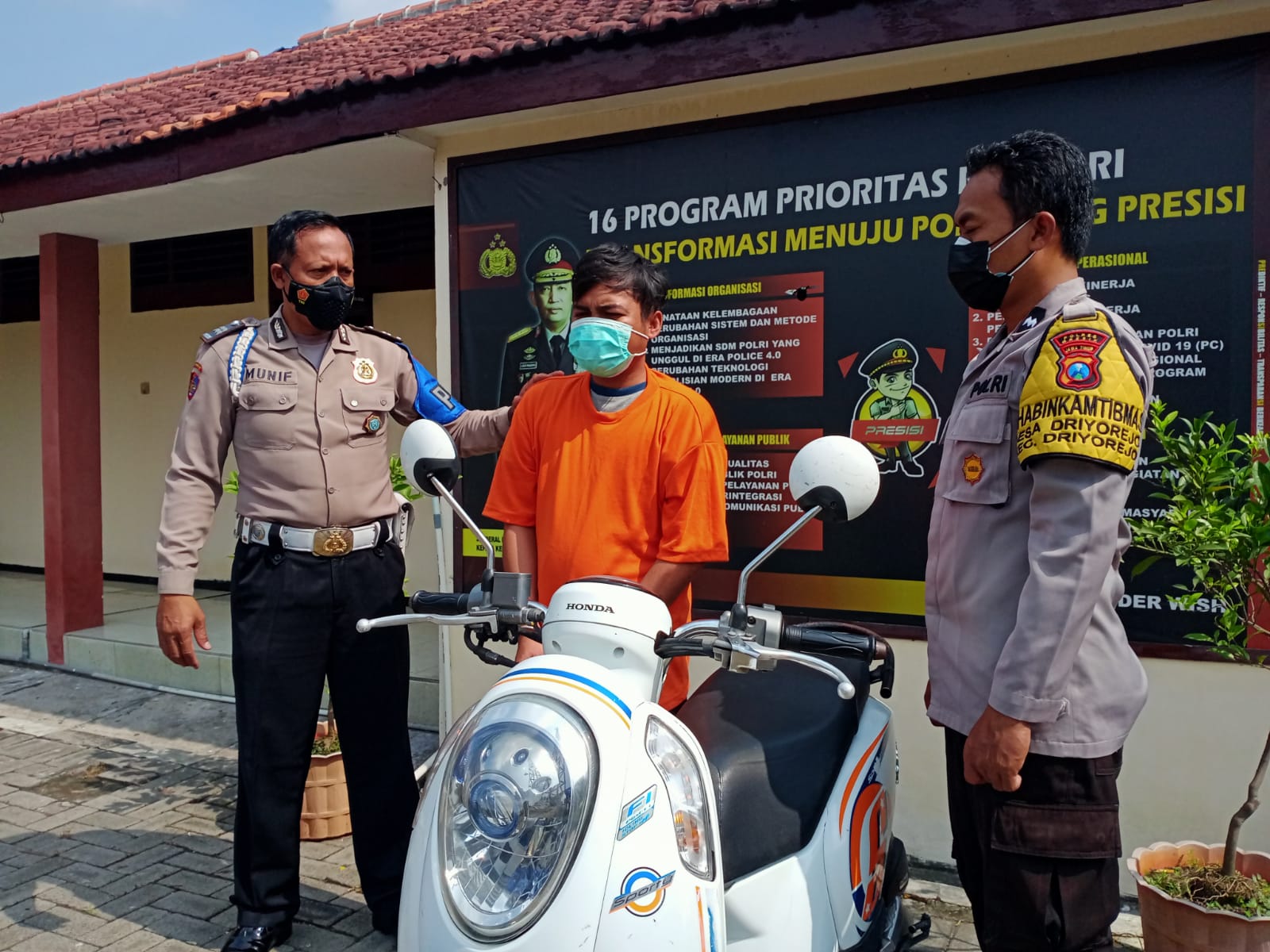 Tidak Sampai 1X24, Polsek Driyorejo Tangkap Pelaku Curas