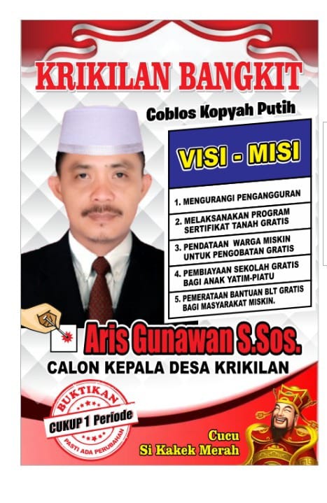 Aris Gunawan "Aktivis Gaek" Maju Pilkades Krikilan
