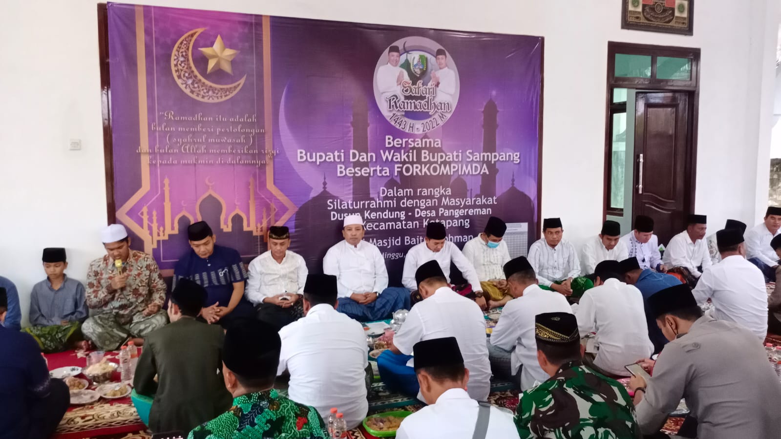 Bupati Sampang Beserta Jajaran Forkopimda Sampang, Hadiri Acara Safari Ramadhan di Ketapang