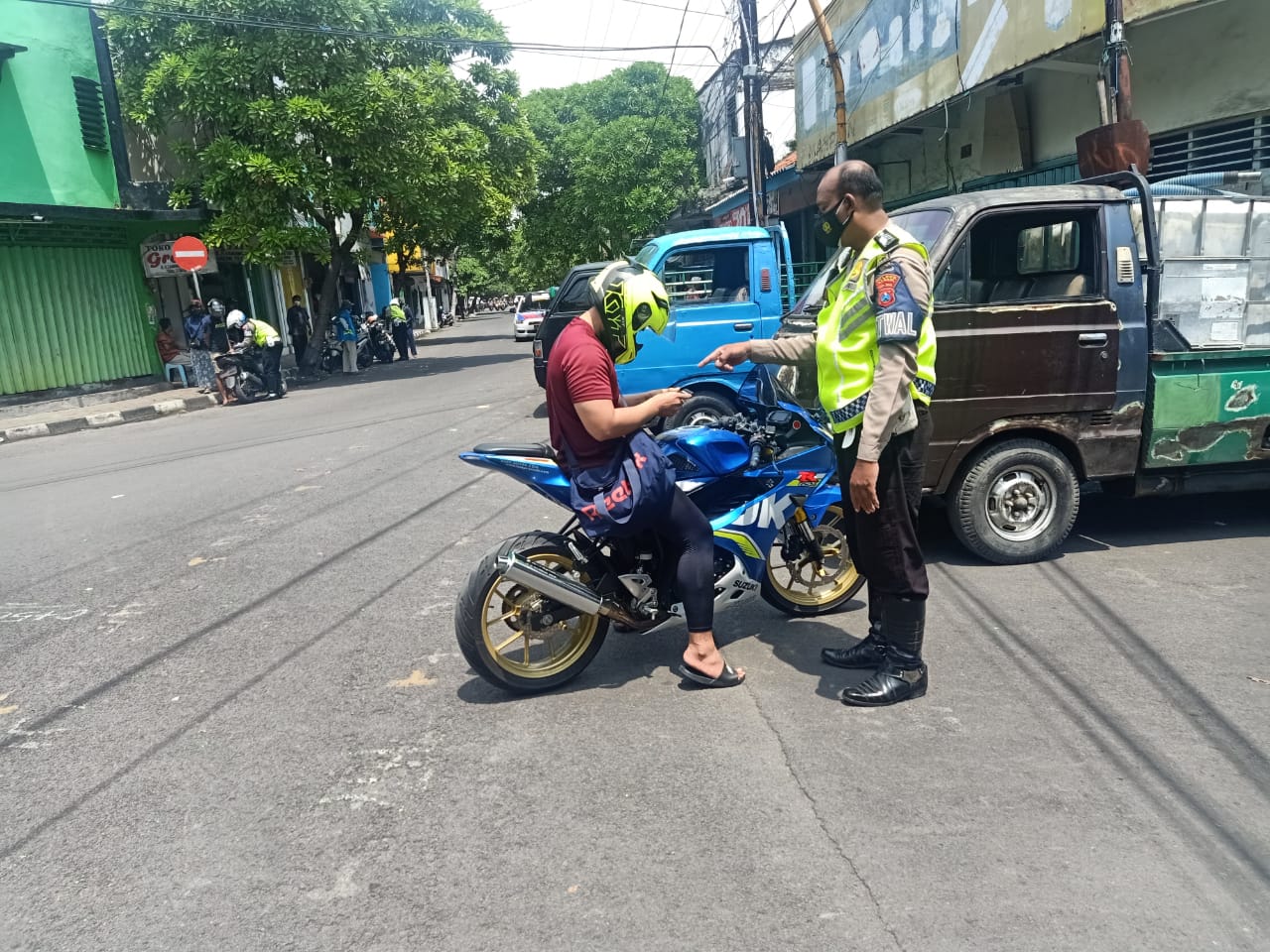 Patroli Knalpot Brong di Gresik, 10 Motor Diamankan