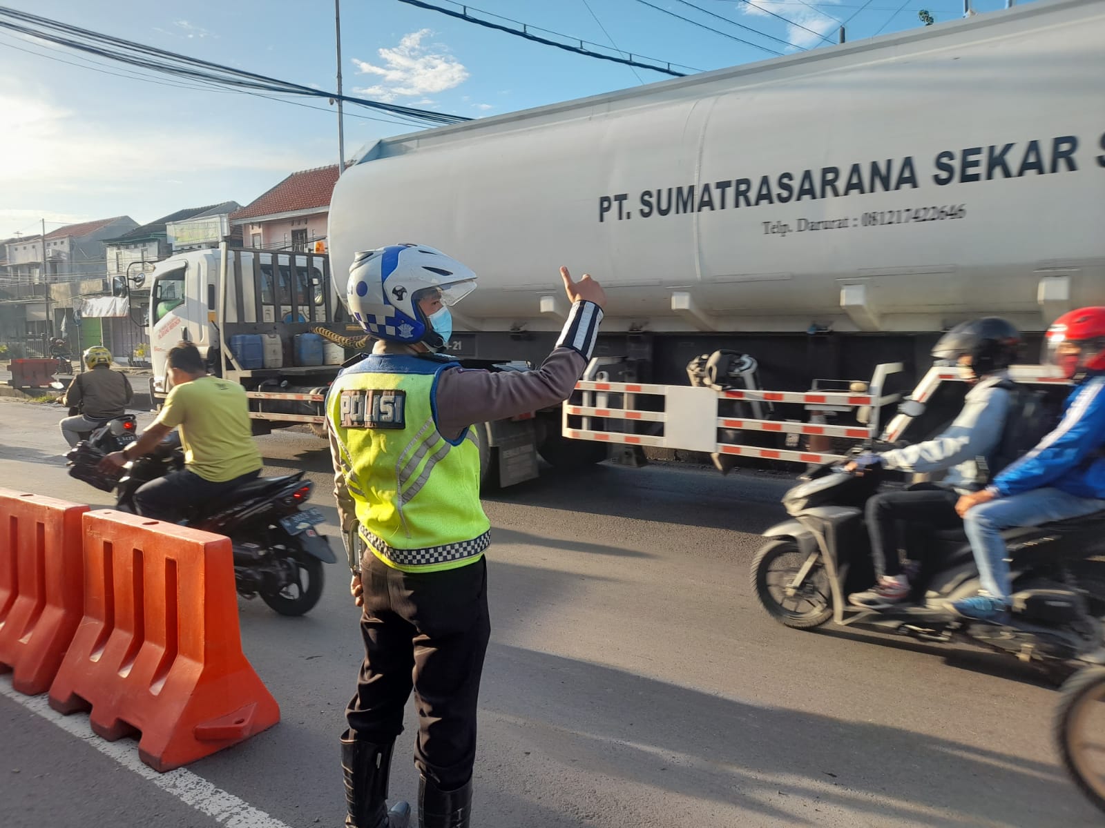 H  2 Lebaran Jalur Di wilayah Gresik Padat Lancar
