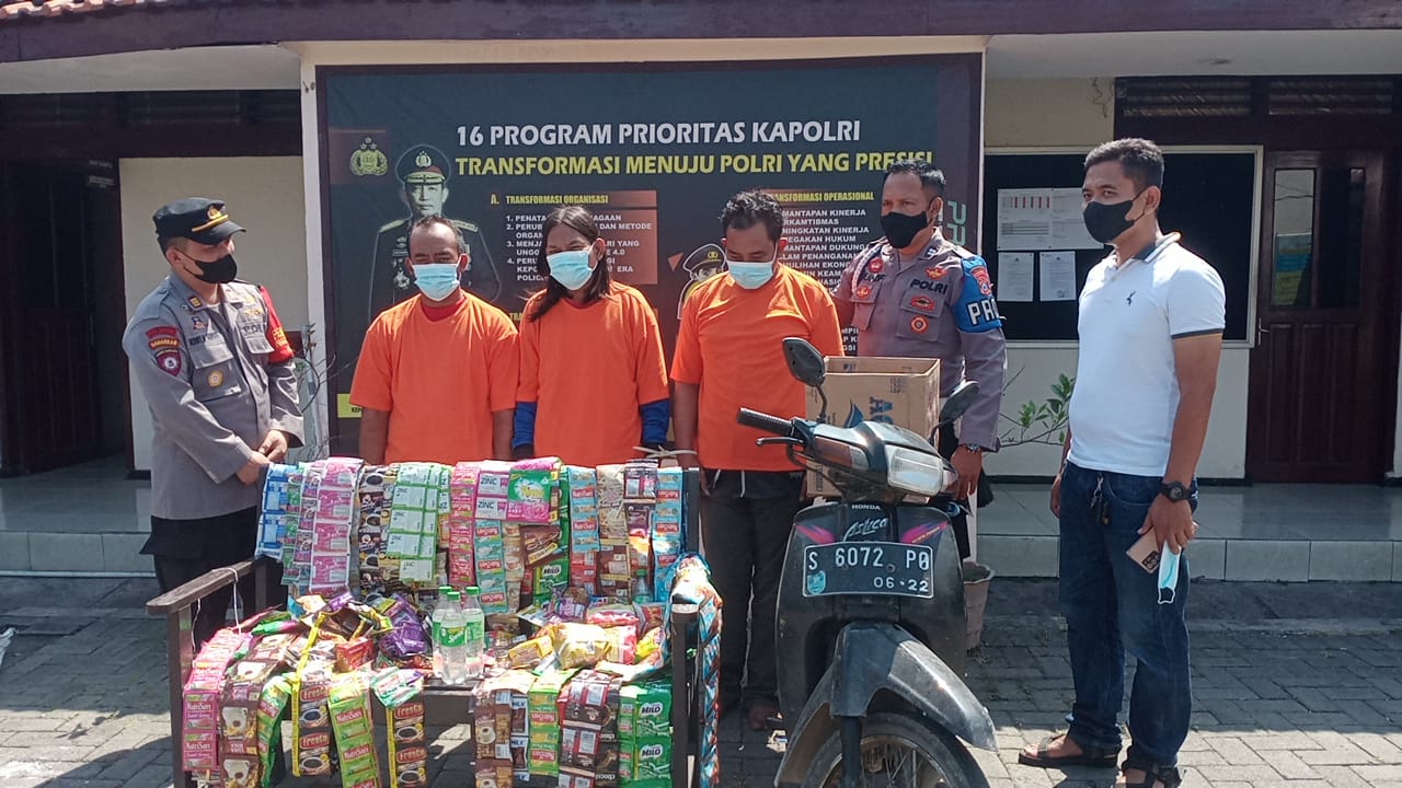 Kurang dari 24 Jam, Polres Gresik Ringkus Komplotan Maling Bobol Warkop