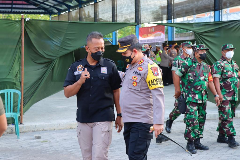 Kapolres Gresik Pimpin Pengamanan Pengesahan Cawar Baru PSHT