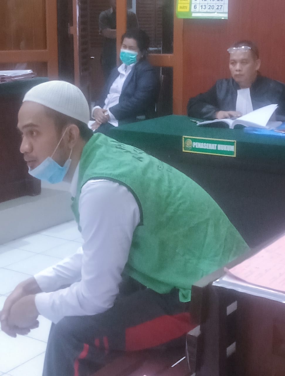Sidang Kasus Pembunuhan Berencana Manukan Tama, Nurhuda Ploga plongo Saat Diperiksa Hakim 
