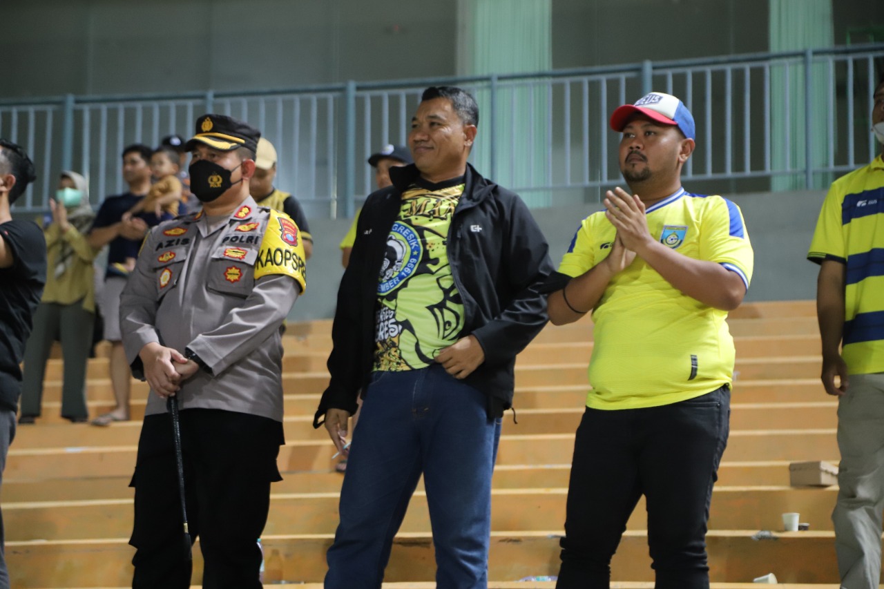 Kapolres Gresik, Berikan Rasa Aman Pertandingan Gresik United lawan Persipa Pati