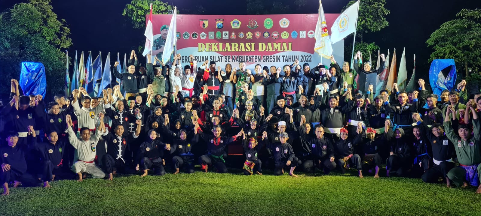 Kapolres Gresik, Hadiri Deklarasi Damai Perguruan Silat di Makodim 0817/Gresik